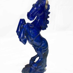 Agate Designs Hand Carved Lapis Lazuli Horse Right Side