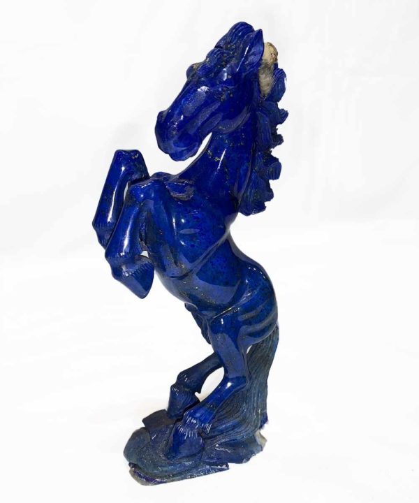 Agate Designs Hand Carved Lapis Lazuli Horse Right Side