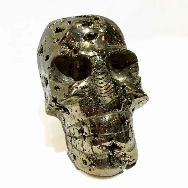 Agate Designs Pyrite Skull Front