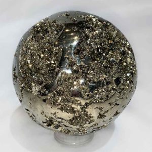 Agate Designs Pyrite Sphere Front