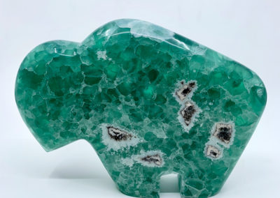 Agate Designs - Green Fluorite Buffalo