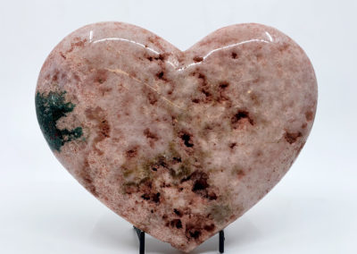 Agate Designs - Pink Amethyst Heart from Uruguay