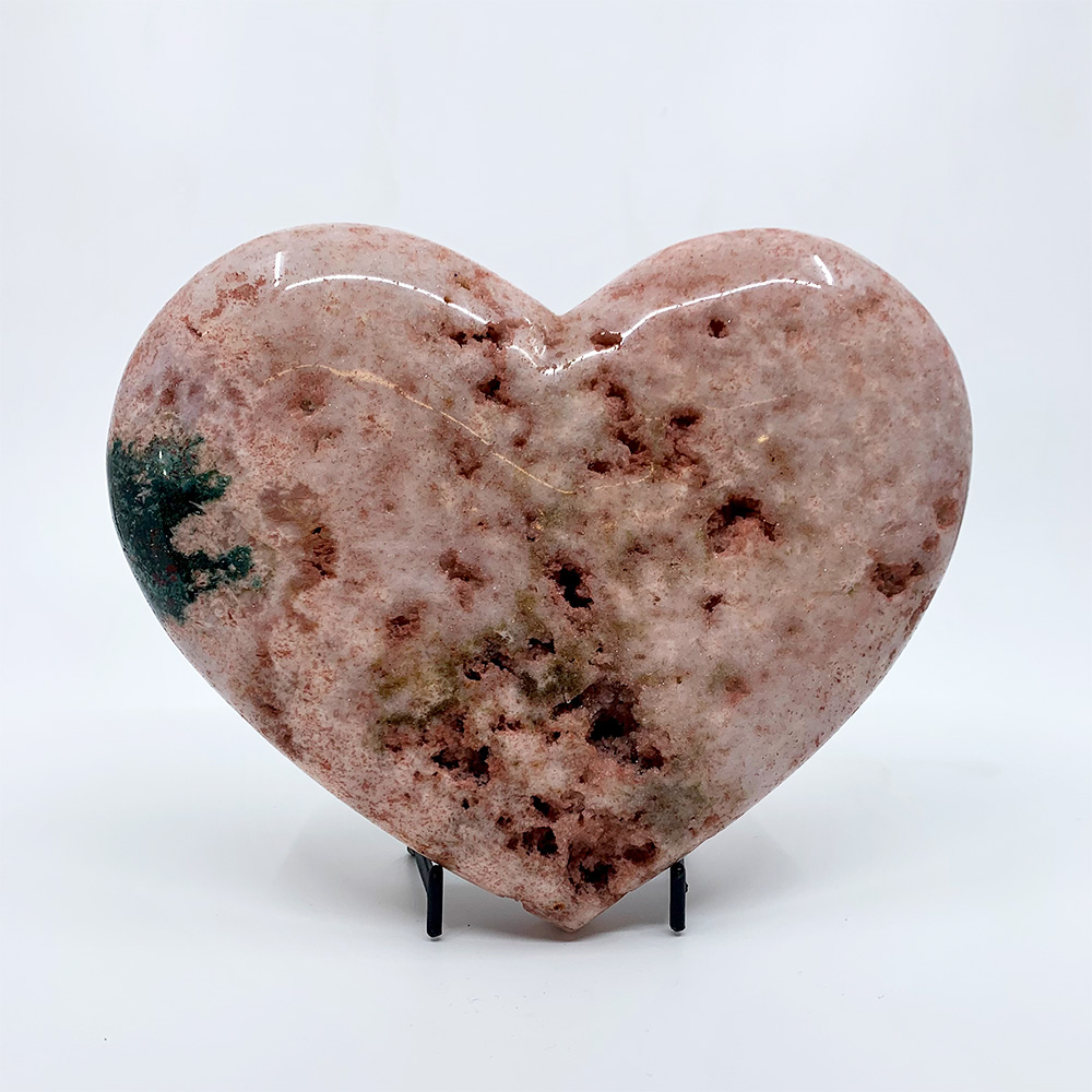 Agate Designs Pink Amethyst Heart